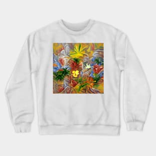 Tropical Abstract Crewneck Sweatshirt